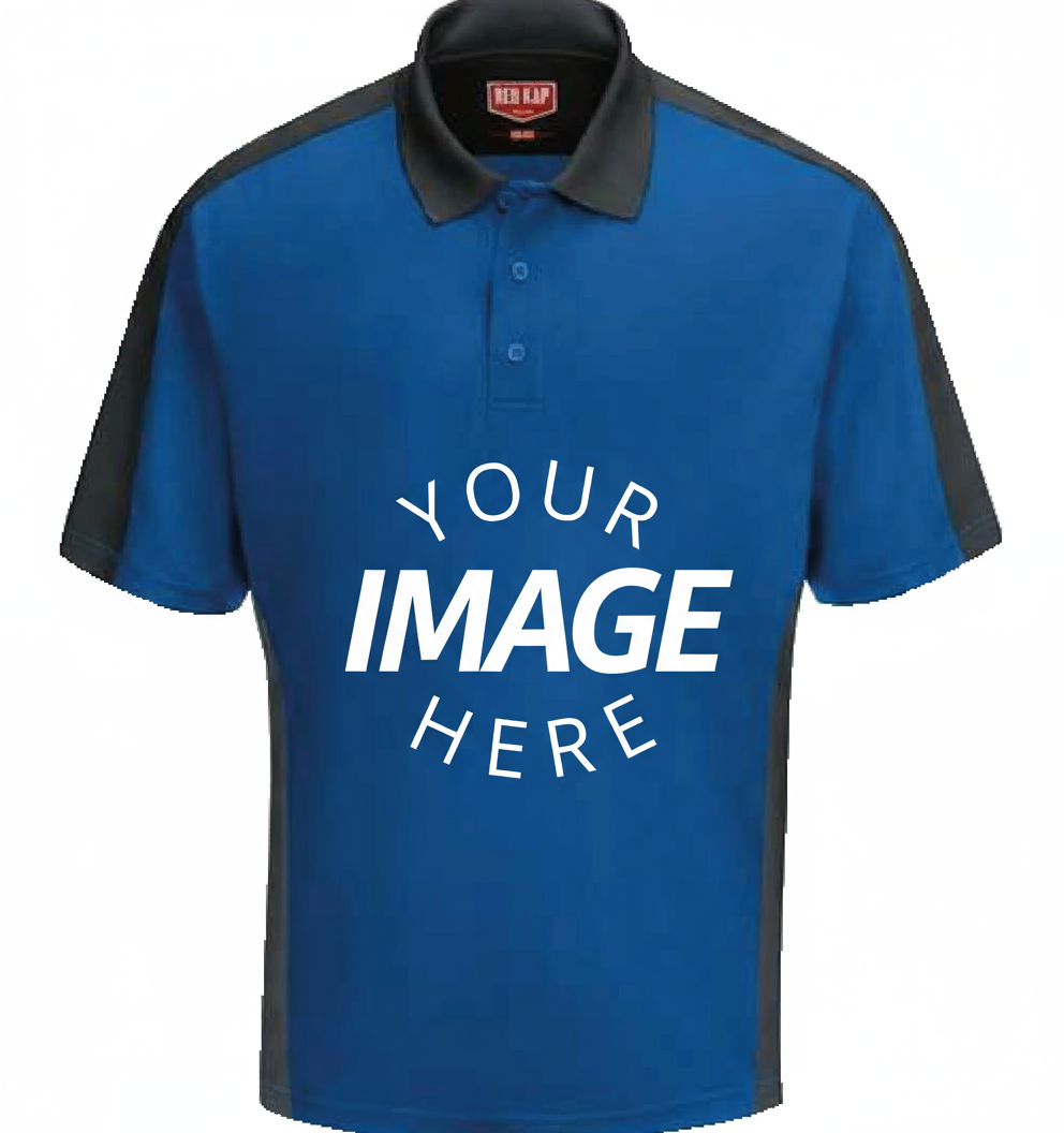 Short Sleeve Performance Knit Two Tone Polo