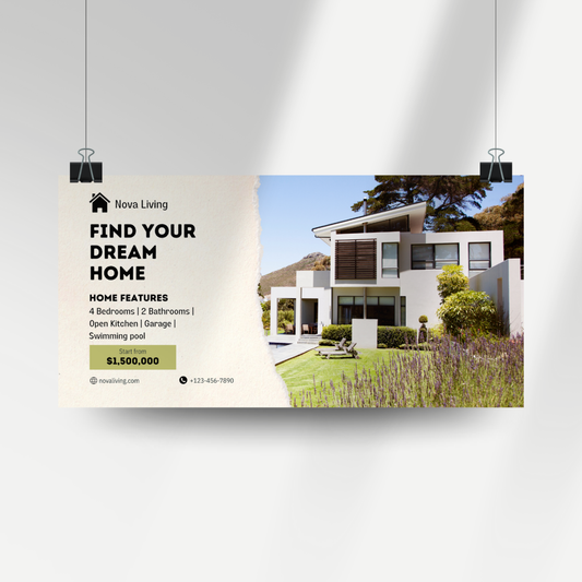 Banners 2′ × 4′