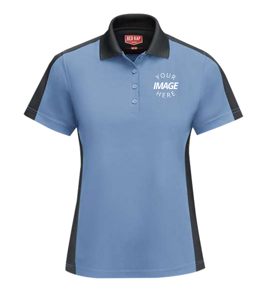 Women'S Short Sleeve Performance Knit Two-Tone Polo