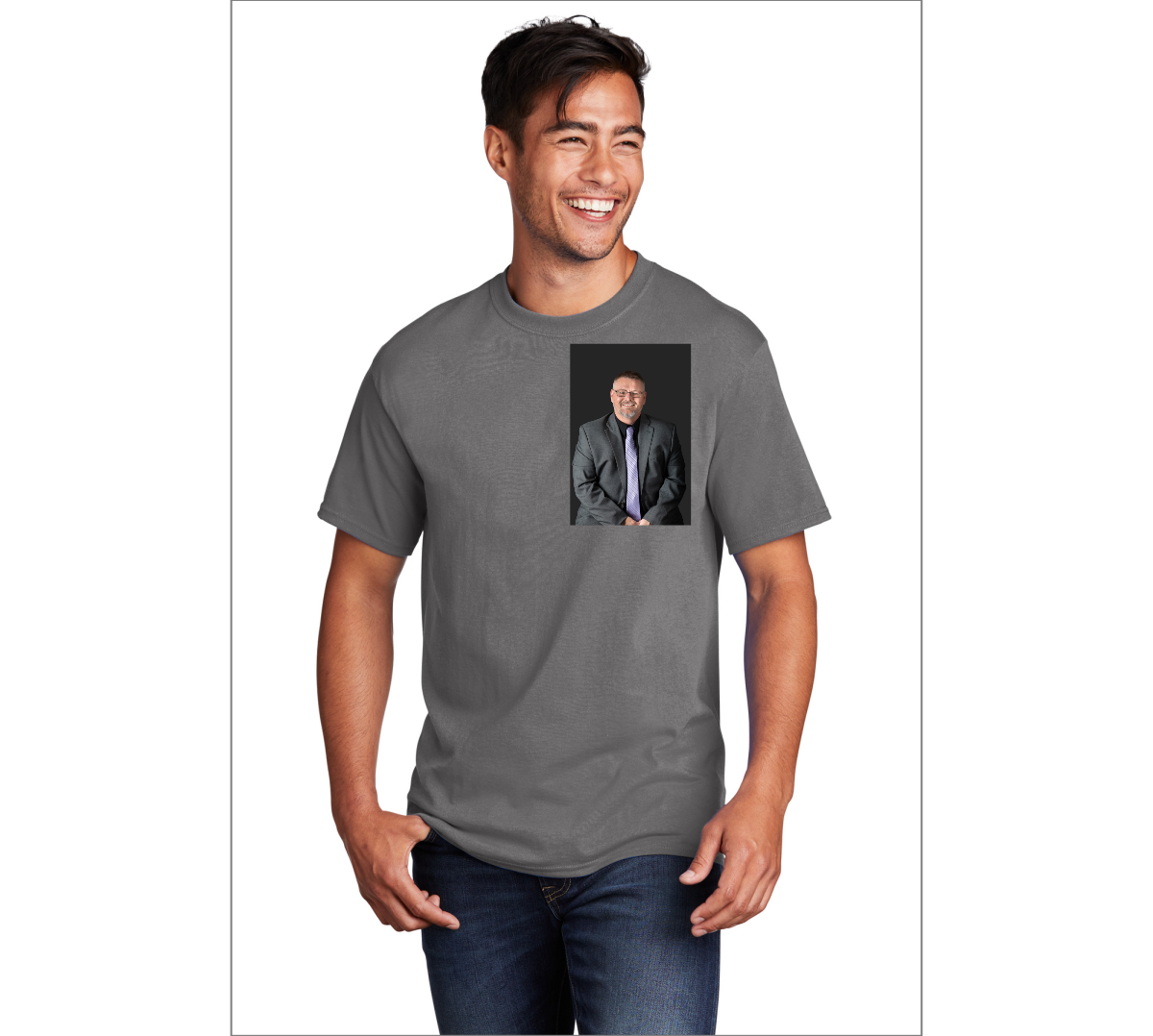 Preview of Custom Port & Co Core Cotton Tee. PC54
