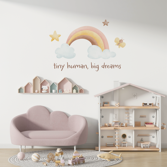 Custom Vinyl Nursery Wall Decal 72" Wide