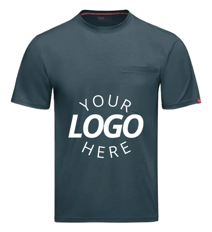 Cooling Pocket T-Shirt on blue