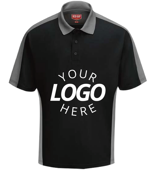 Short Sleeve Performance Knit Two Tone Polo