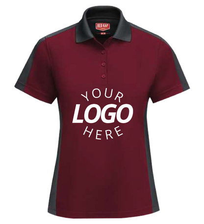 Women'S Short Sleeve Performance Knit Two-Tone Polo