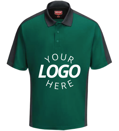Short Sleeve Performance Knit Two Tone Polo
