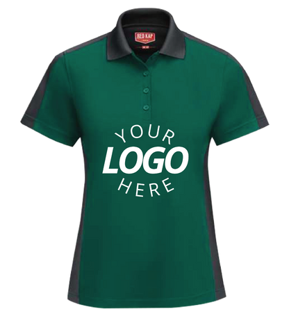 Women'S Short Sleeve Performance Knit Two-Tone Polo