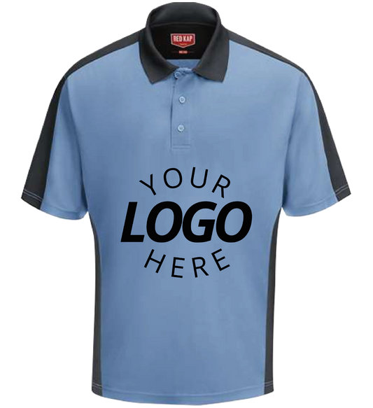 Short Sleeve Performance Knit Two Tone Polo