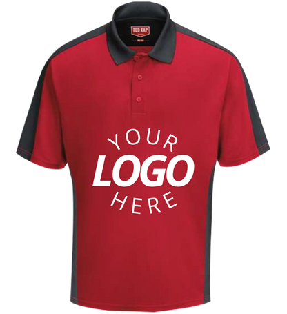 Short Sleeve Performance Knit Two Tone Polo