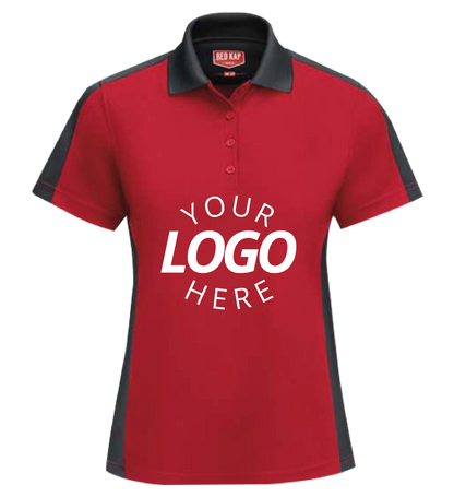 Women'S Short Sleeve Performance Knit Two-Tone Polo