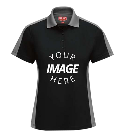 Women'S Short Sleeve Performance Knit Two-Tone Polo