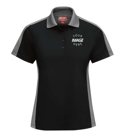 Women'S Short Sleeve Performance Knit Two-Tone Polo