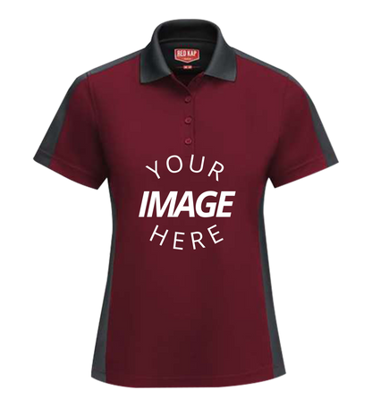 Women'S Short Sleeve Performance Knit Two-Tone Polo