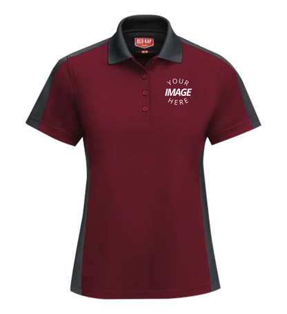Women'S Short Sleeve Performance Knit Two-Tone Polo