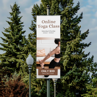Banners 4′ × 8′