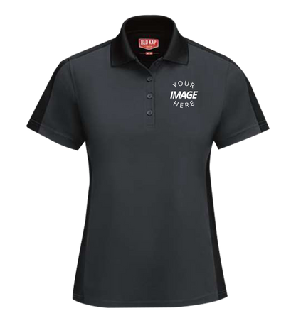 Women'S Short Sleeve Performance Knit Two-Tone Polo