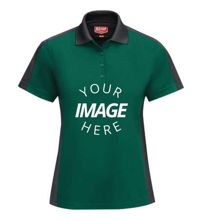 Women'S Short Sleeve Performance Knit Two-Tone Polo