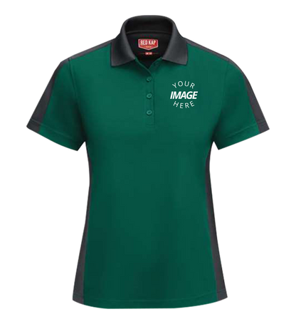 Women'S Short Sleeve Performance Knit Two-Tone Polo