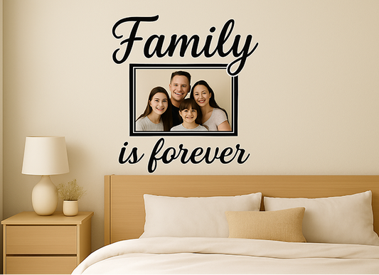 Custom wall decal from photo 72"