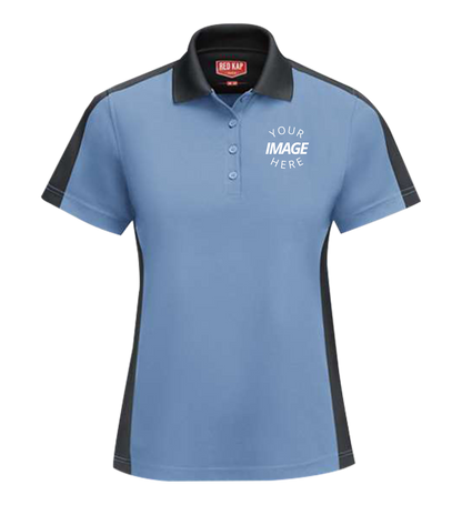 Women'S Short Sleeve Performance Knit Two-Tone Polo