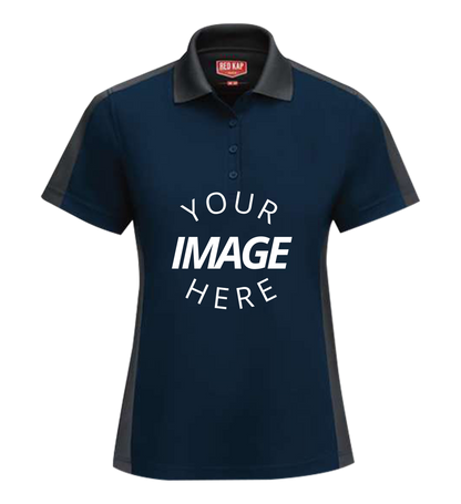 Women'S Short Sleeve Performance Knit Two-Tone Polo