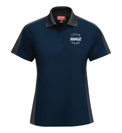 Women'S Short Sleeve Performance Knit Two-Tone Polo