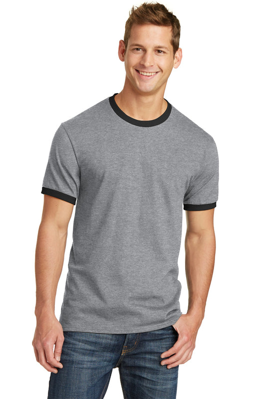 Port & Co Core Cotton Ringer Tee.  PC54R