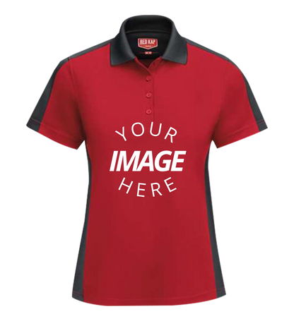 Women'S Short Sleeve Performance Knit Two-Tone Polo