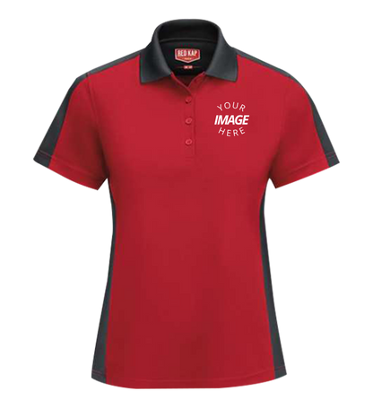 Women'S Short Sleeve Performance Knit Two-Tone Polo