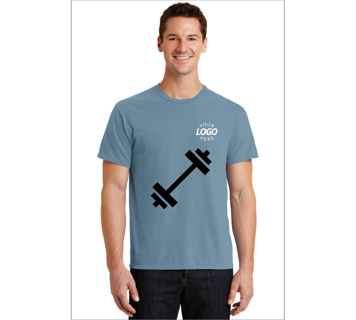 Preview of Custom Port & Co Beach Wash® Garment-Dyed Tee. PC099