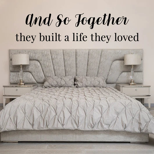 Custom Vinyl Quote Wall Decal - 2 Lines of Text 72" Wide