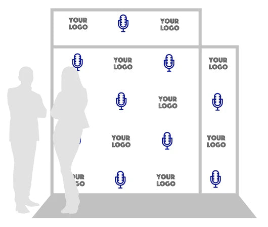 step and repeat logo wall decal 72" x 48"
