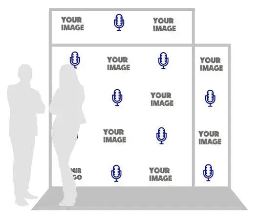 step and repeat logo wall decal 72" x 48"