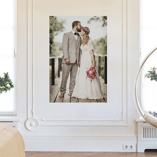 Custom Wedding Poster Cut Wall Decal 72"